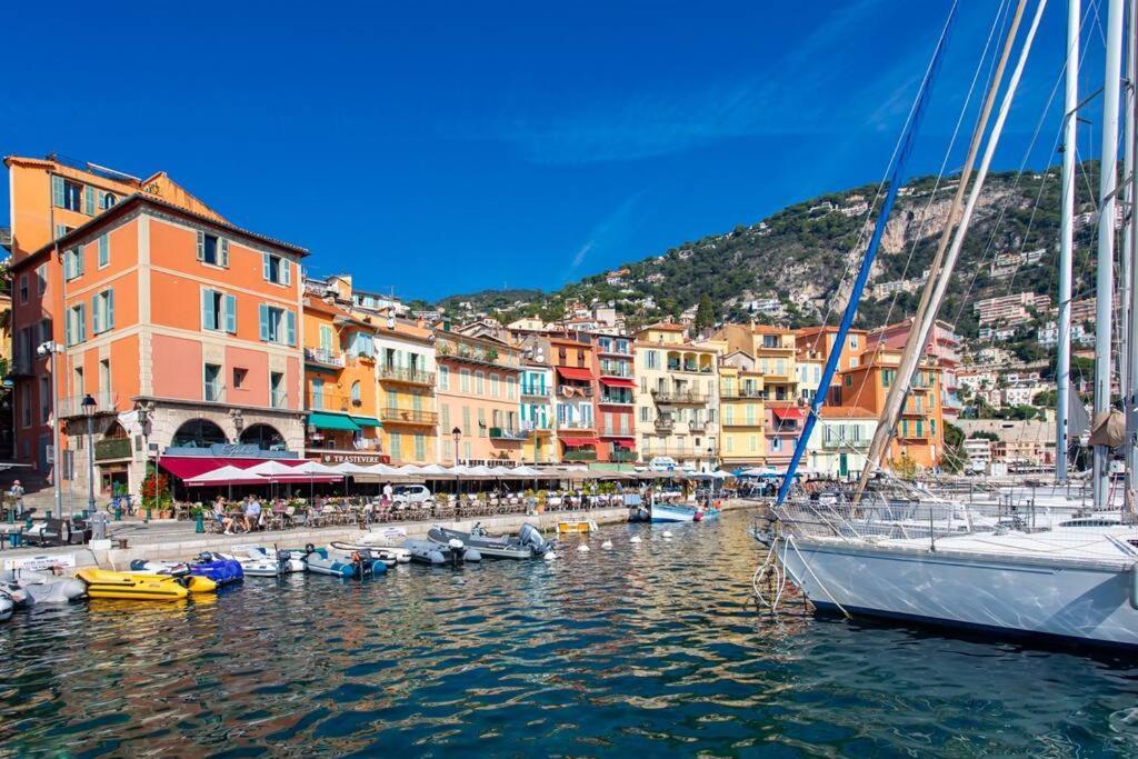 #40 Bright Sea View Suite For 6 2Mins Walk Port & Sea Villefranche-sur-Mer Exterior foto
